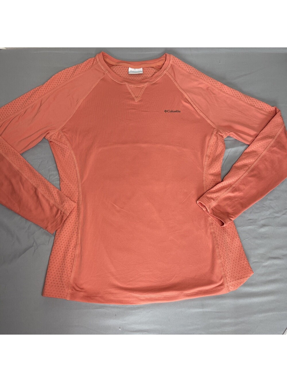 Women's Columbia Maplegate Coral Long Sleeve Shirt Size Med